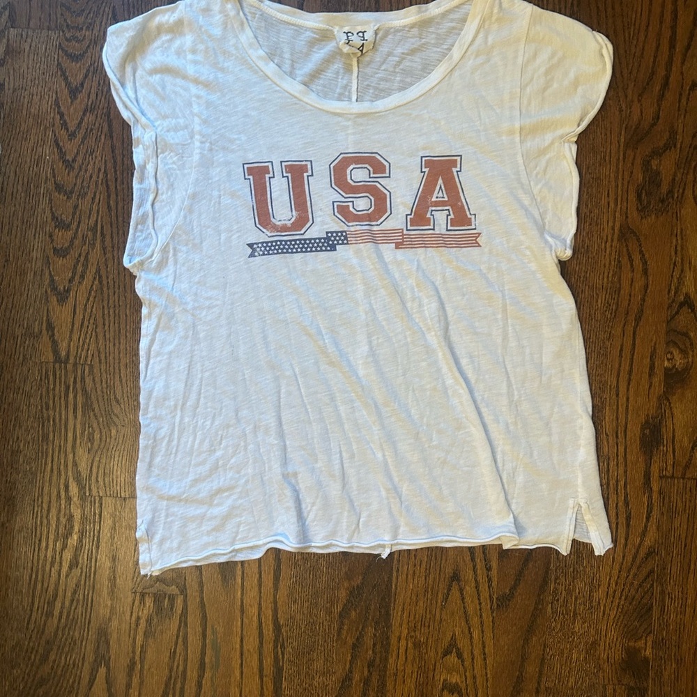 USA White Tee